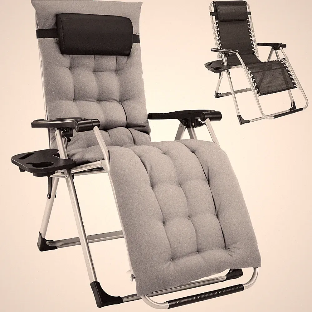 Zero Gravity Lounge Chair, Heavy-Duty Folding Recliner